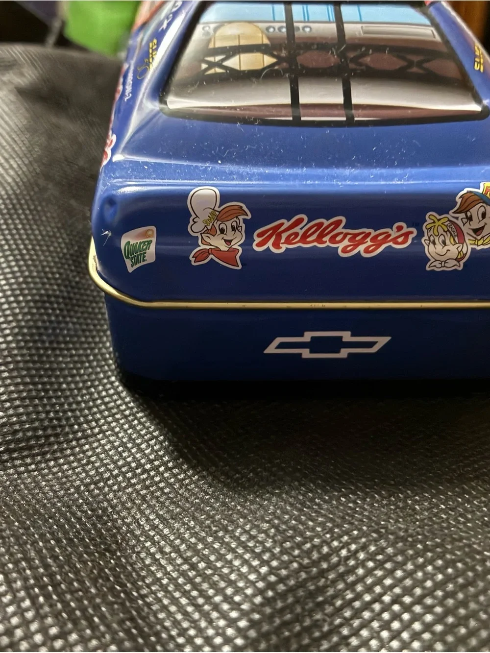 Kelloggs Race car Collectable Tin